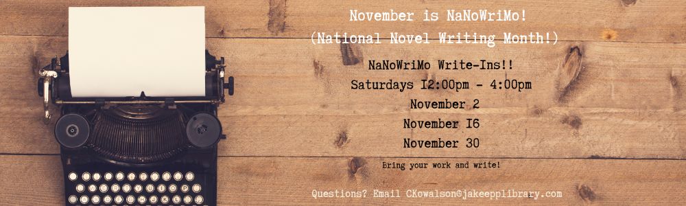 NaNoWriMo Write-Ins 2024