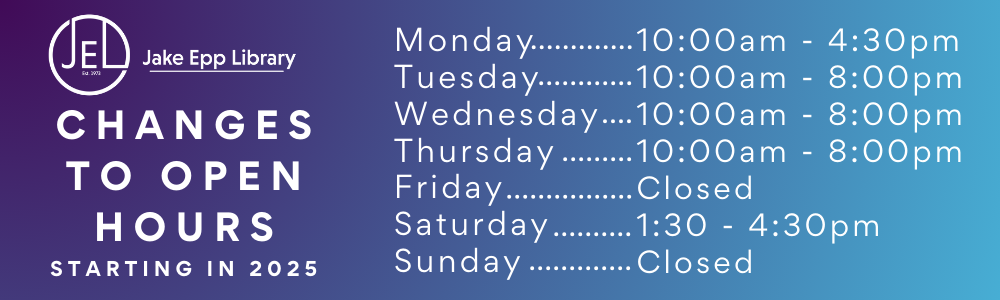 Changes to Library Hours in 2025